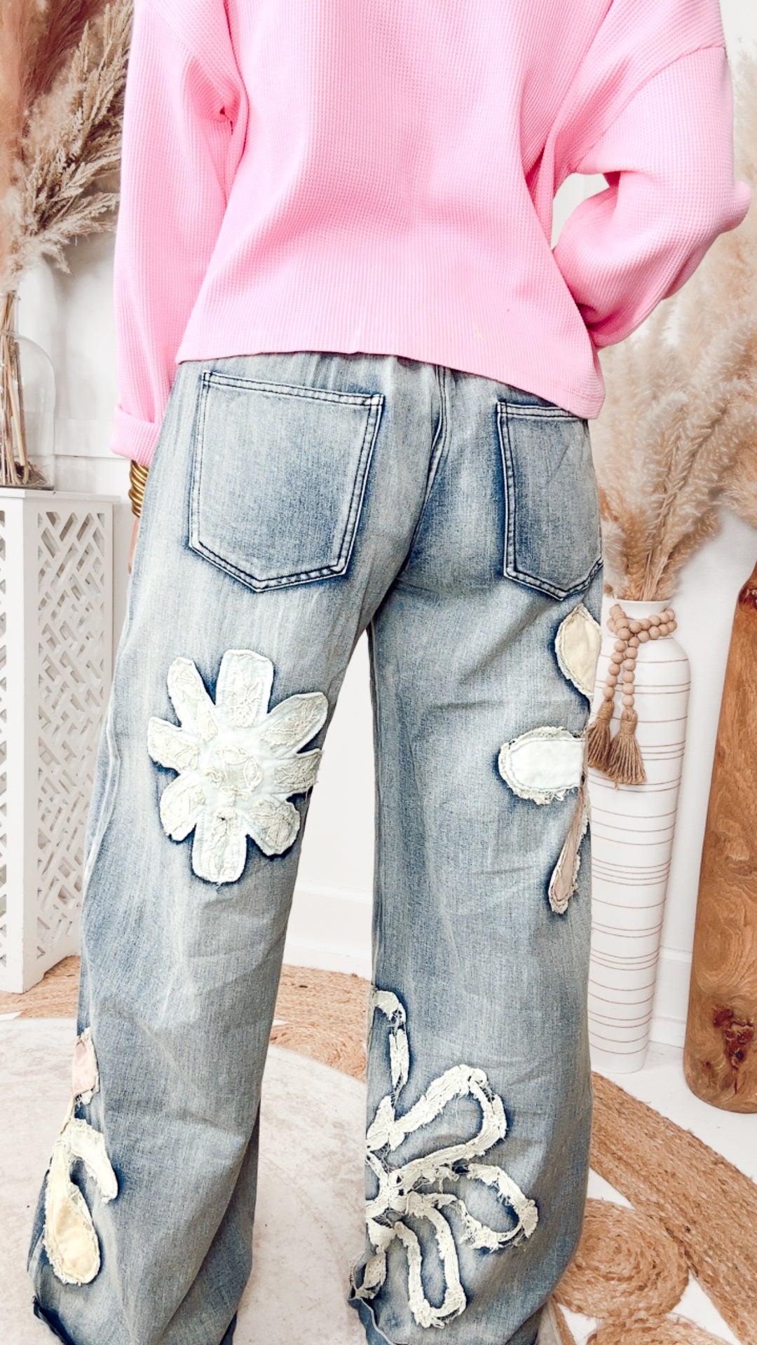 Waffle Daze Cardigan Top-Pink