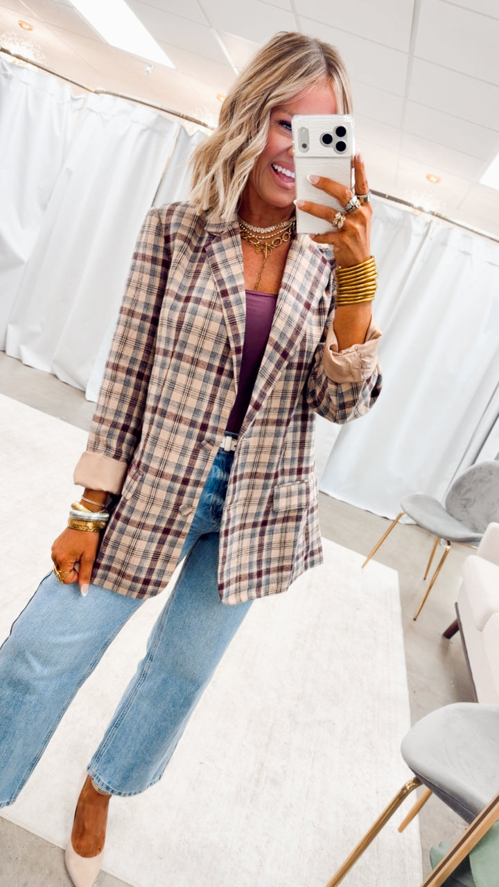 The Ashford Plaid Blazer