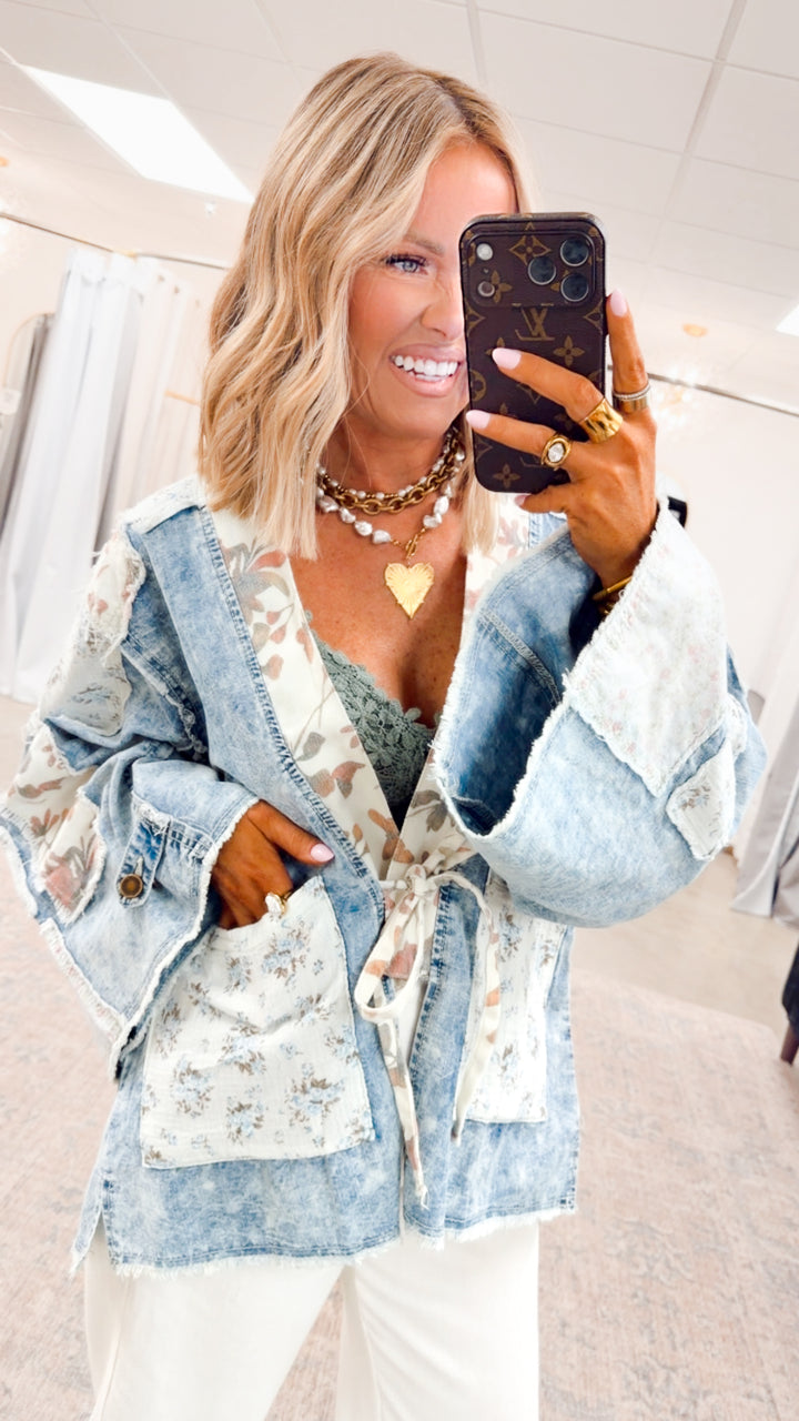 Indigo Bloom Cardigan