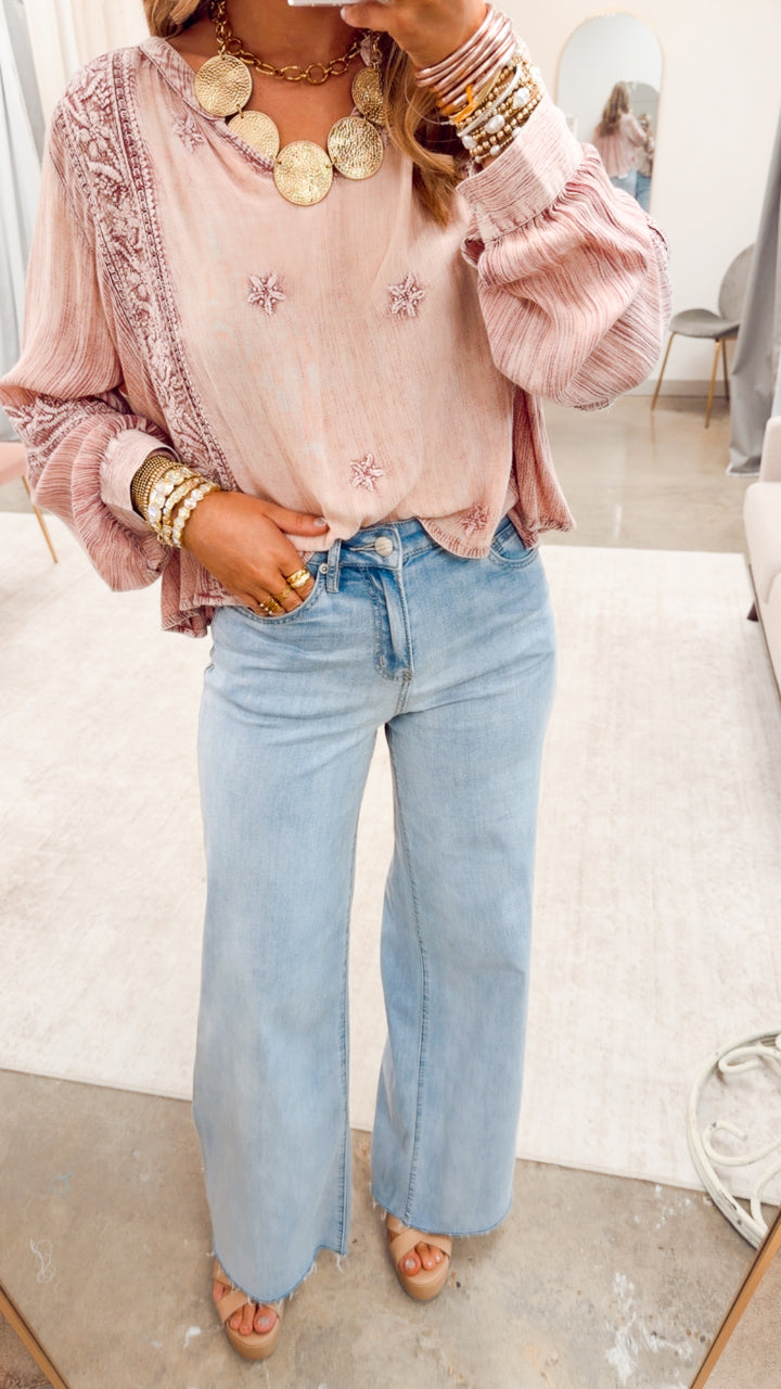 Florence Drift Top-Pink