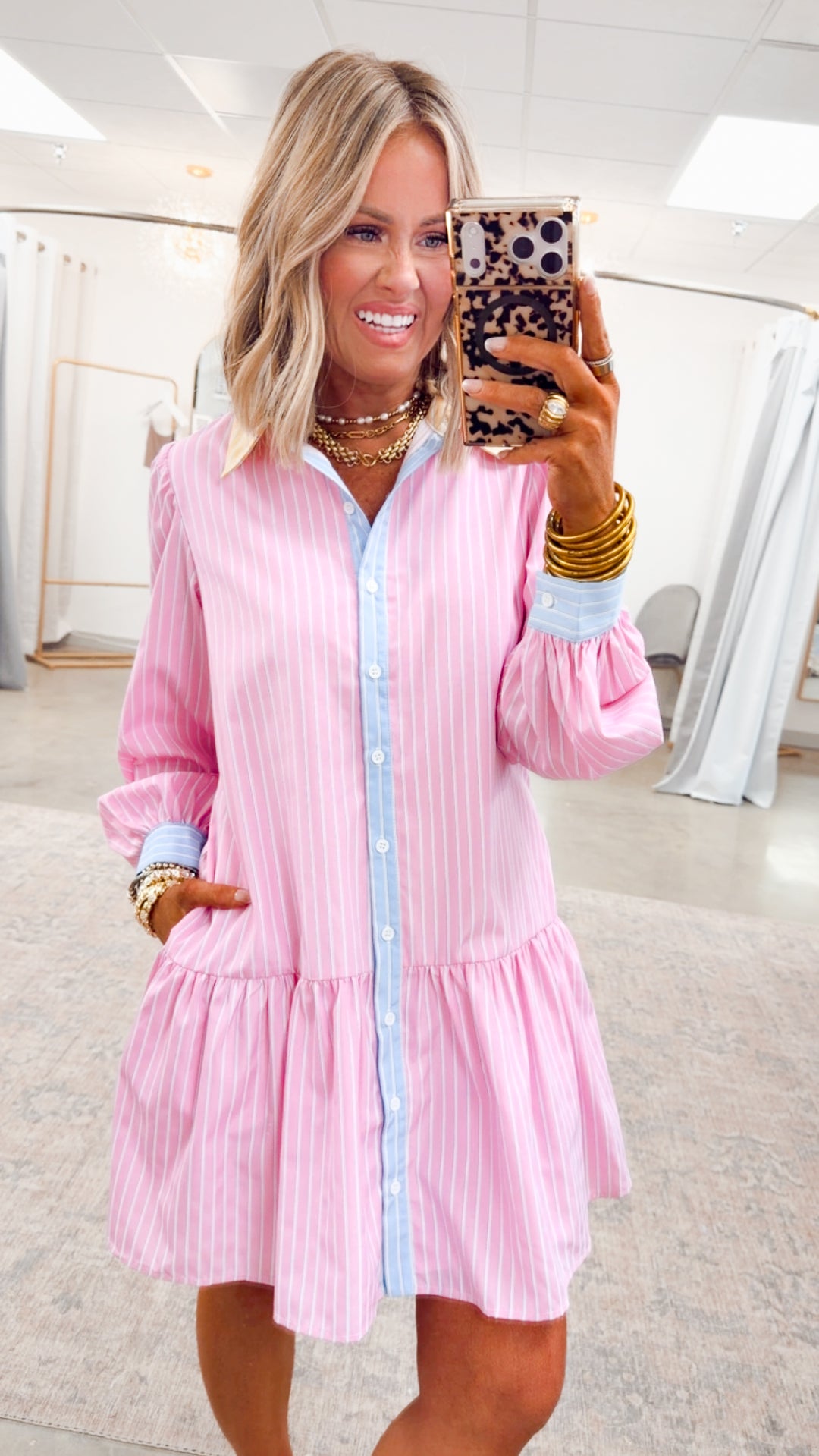 Bayside Pinstripe Dress
