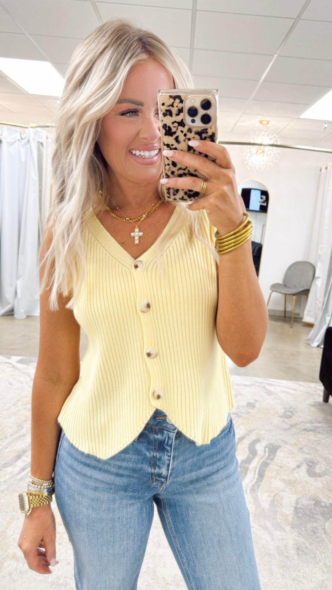 Vera Shoreline Vest-Butter