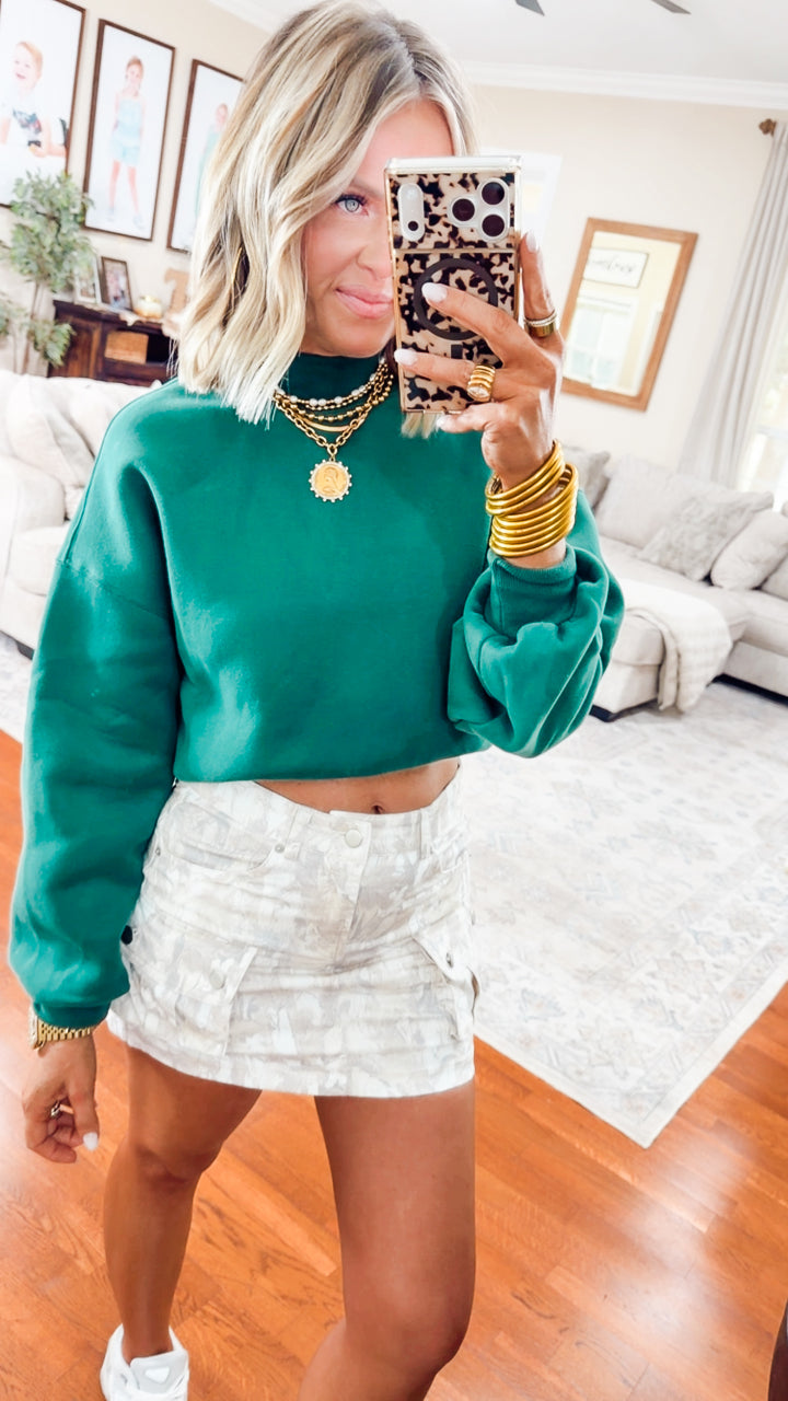The Evergreen Cozy Mock Neck