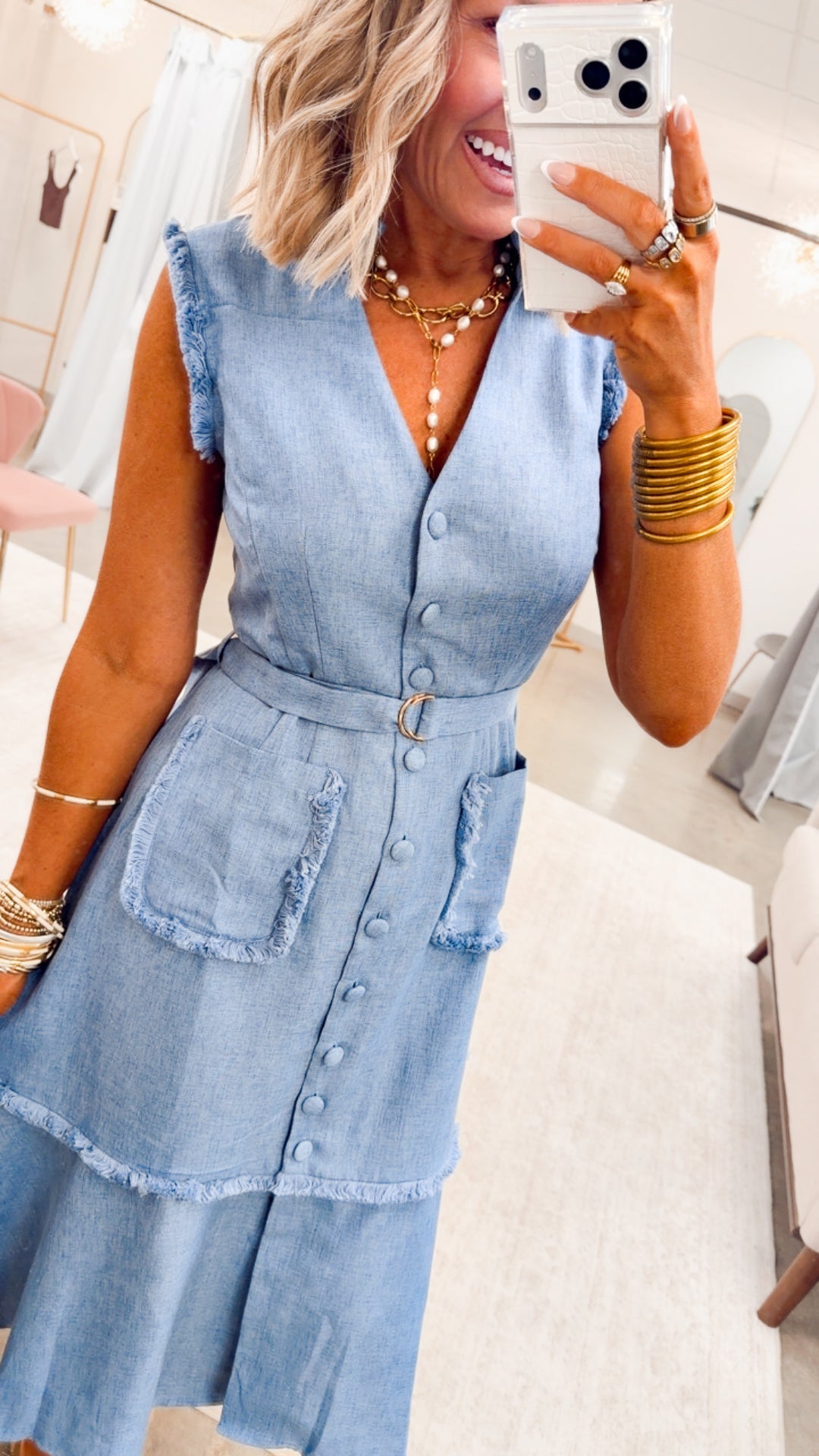 The Southern Charm Fringe Midi Dress