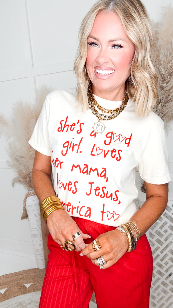 She's A Good Girl Cropped Tee