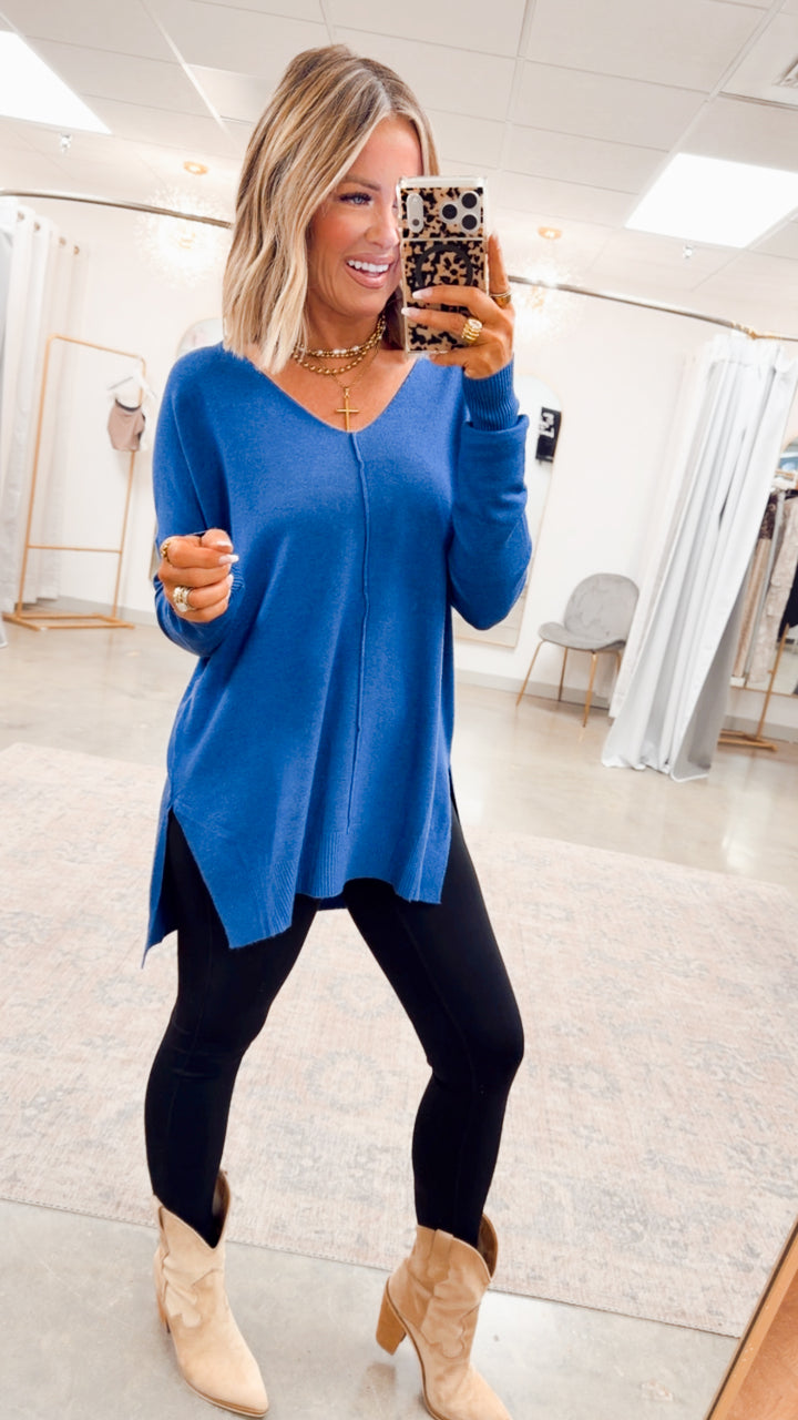 The Laramie Hi-Low Sweater-Marlin