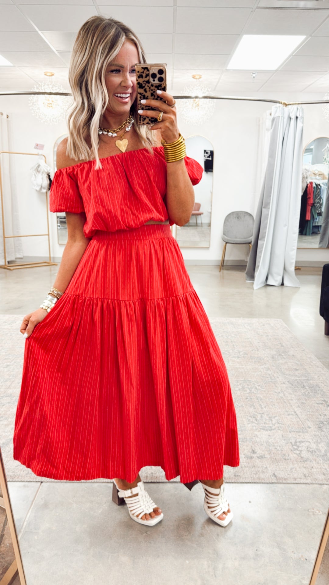 Riviera Crop Top & Skirt Set