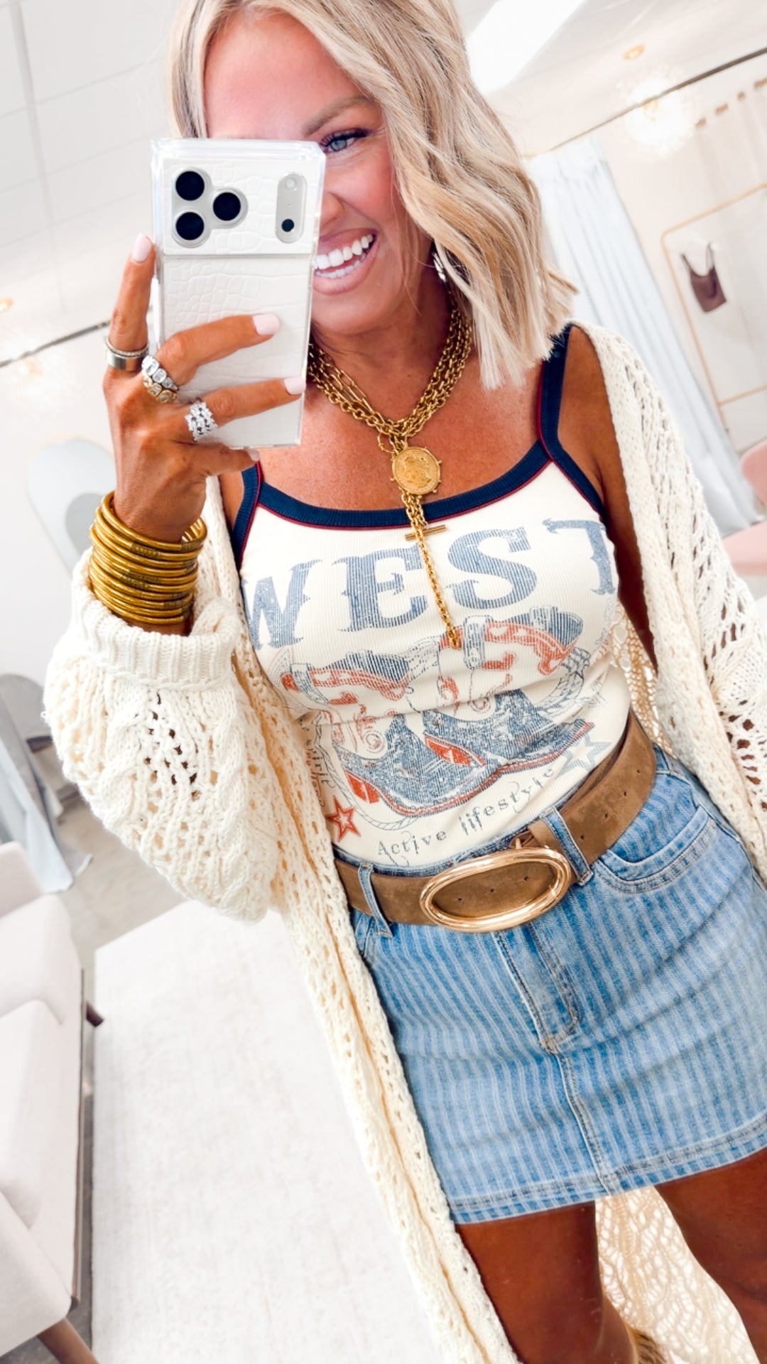 The Westport Stripe Mini Skort