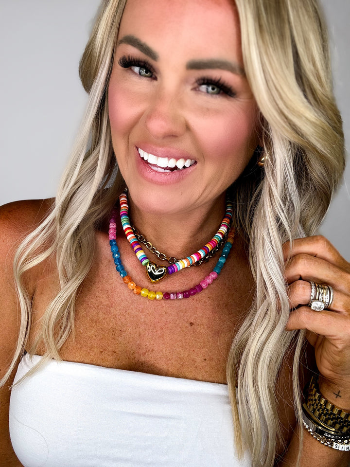 Girly Pop Gemstone Necklace