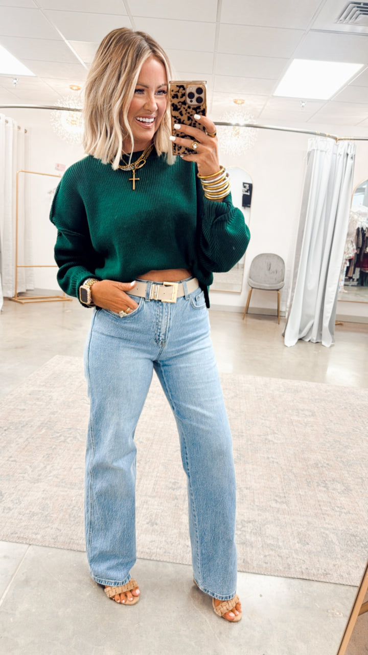 Gina Oversized Cropped Sweater
