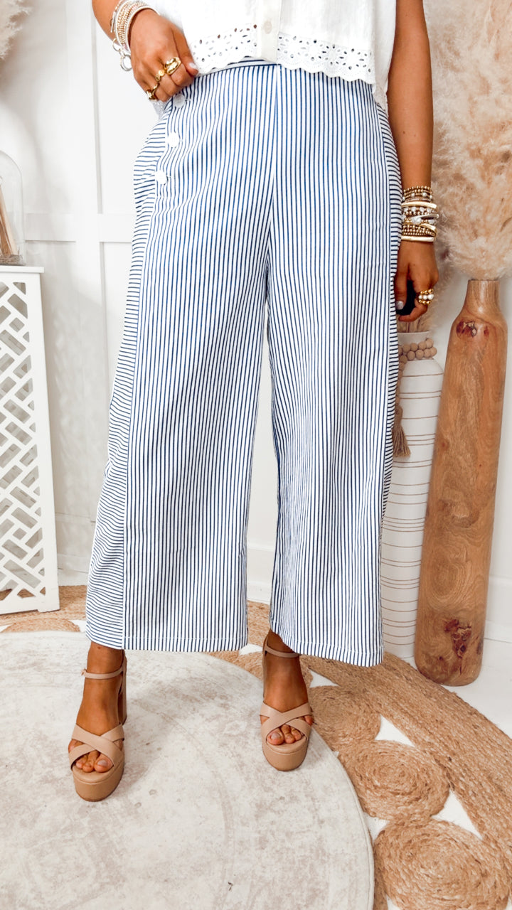 The Nantucket Seersucker Pants-Navy