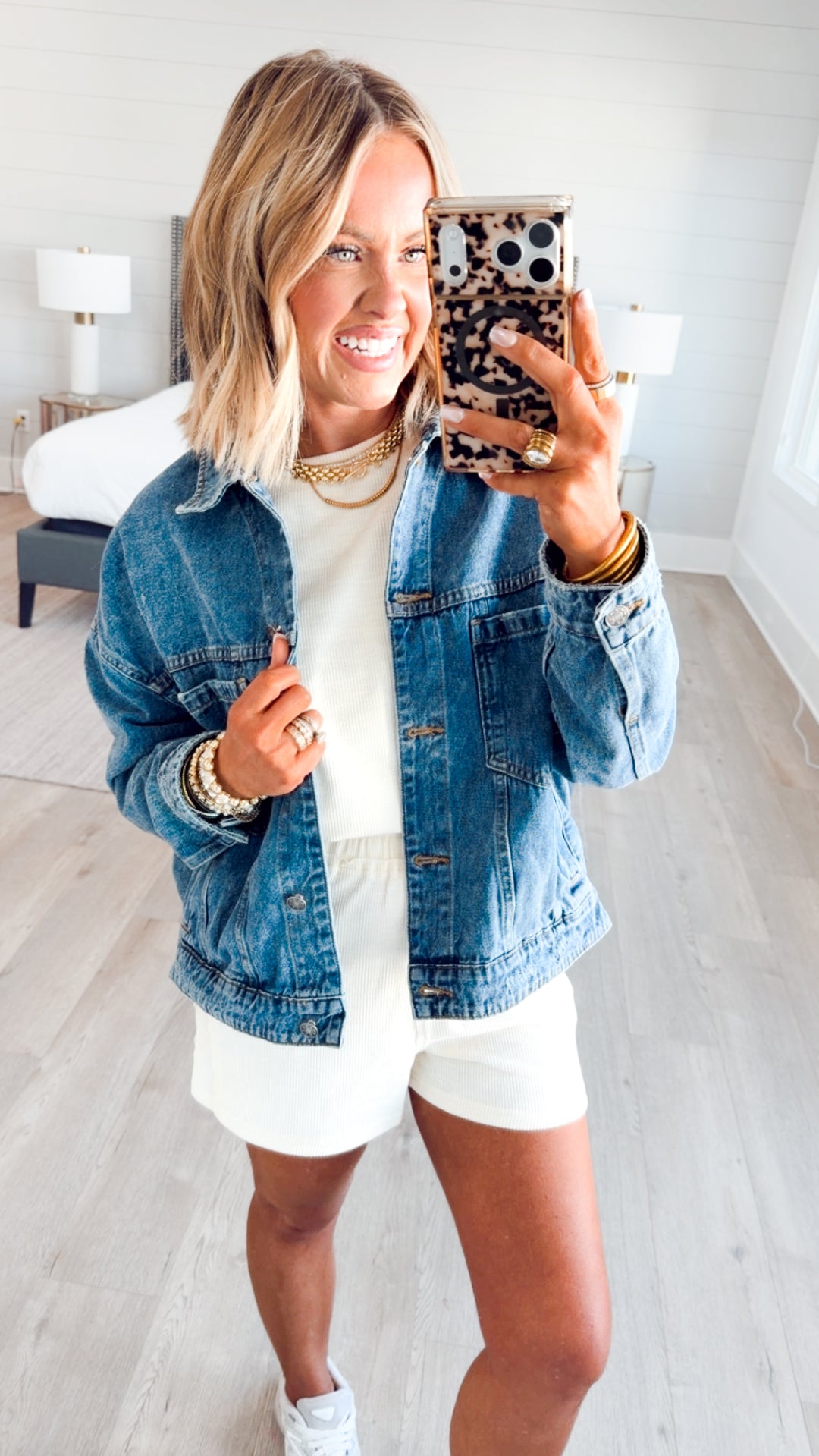 Amaya Textured Knit Top & Shorts Set-Cream