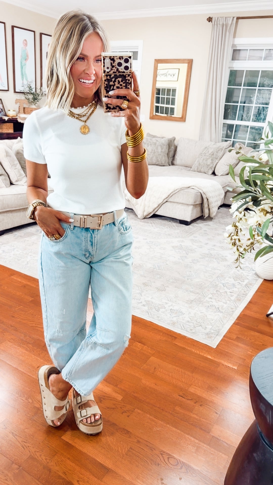 The Just Right Ribbed Tee-Ivory