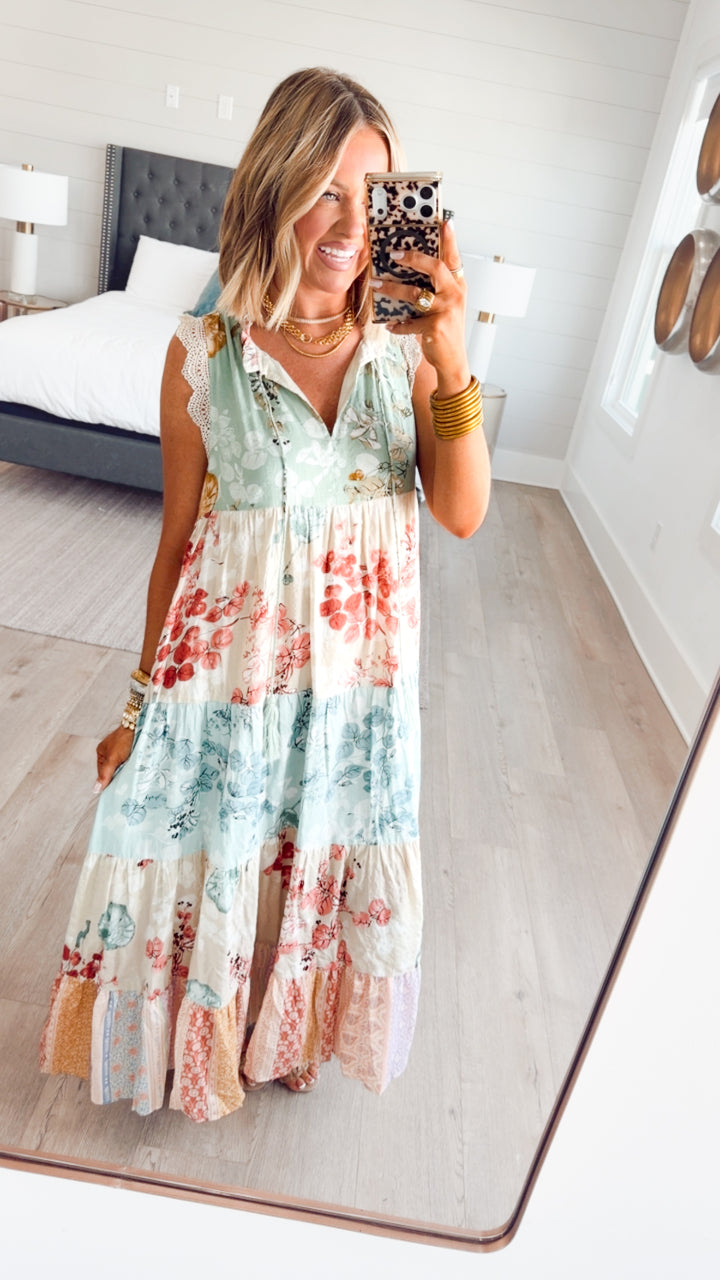 Patchwork Petal Dress