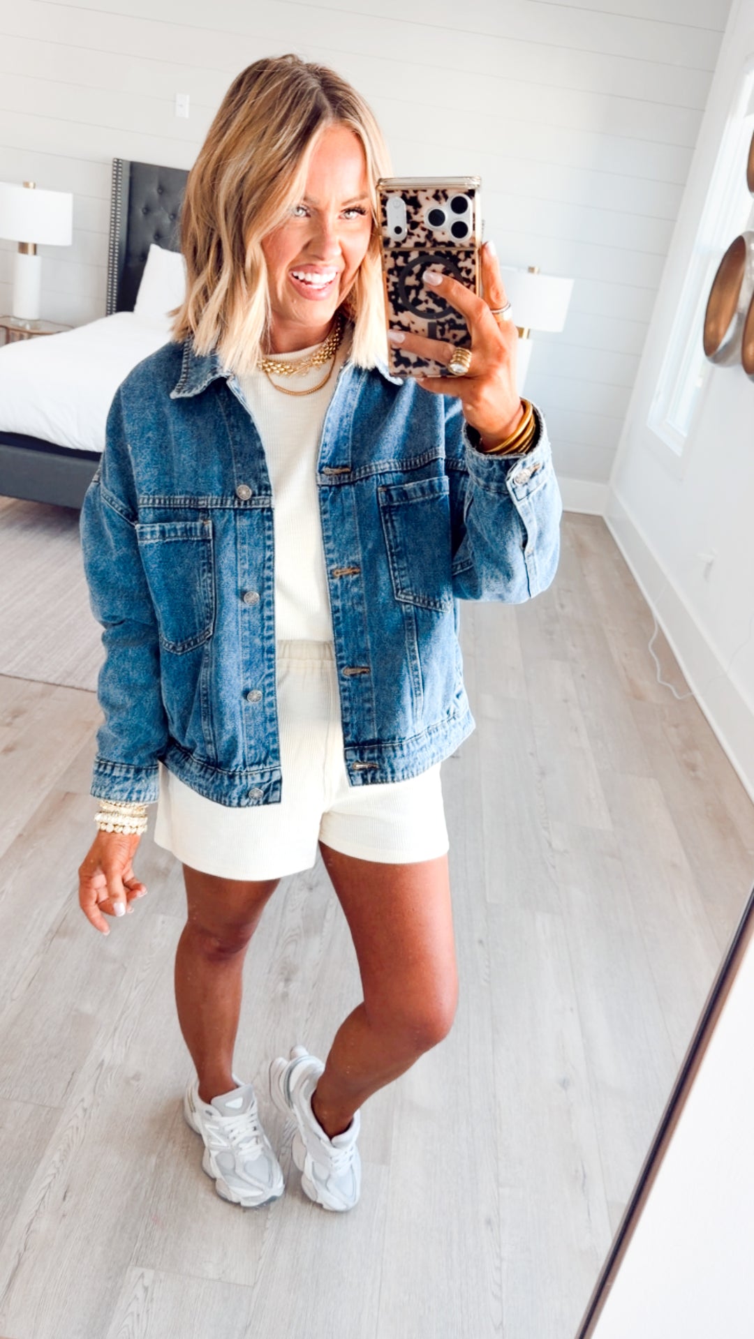 Amaya Textured Knit Top & Shorts Set-Cream