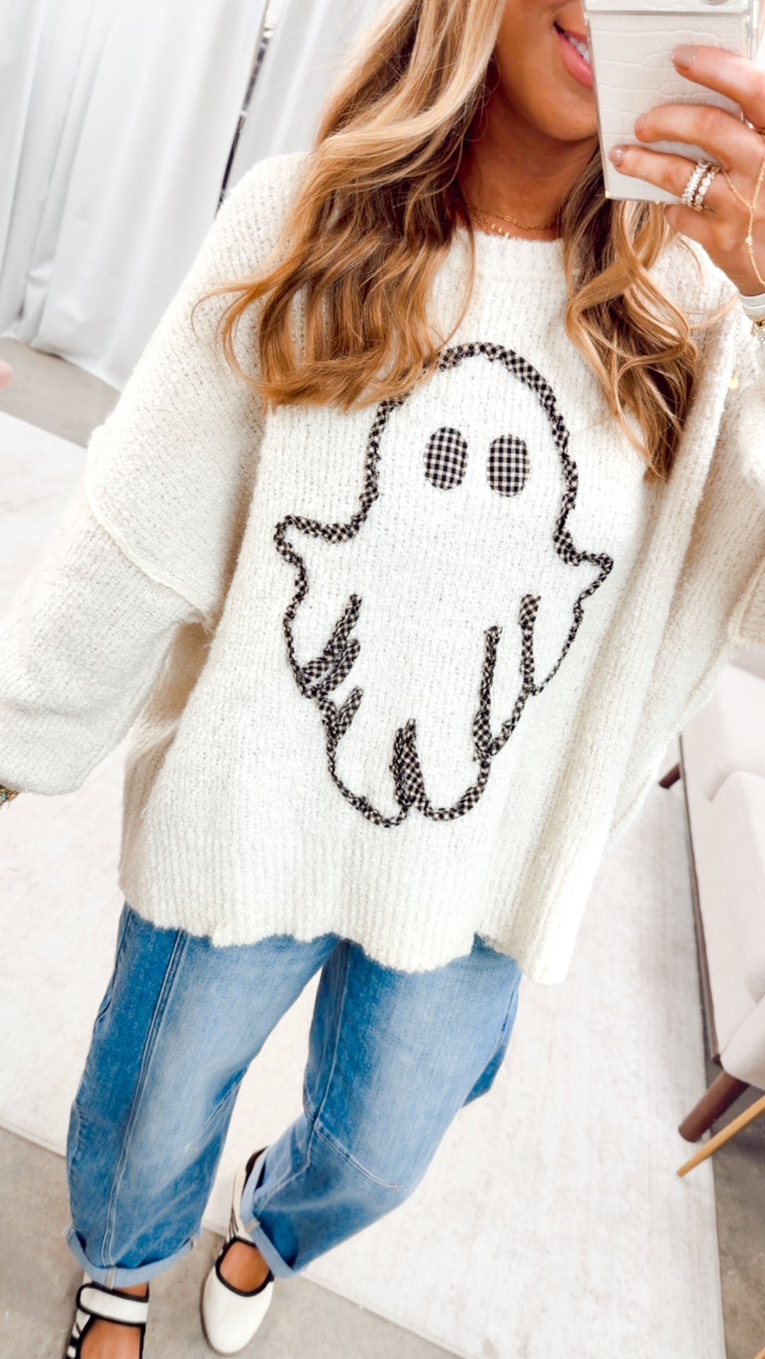 The Ghostly Darling Sweater-Ivory