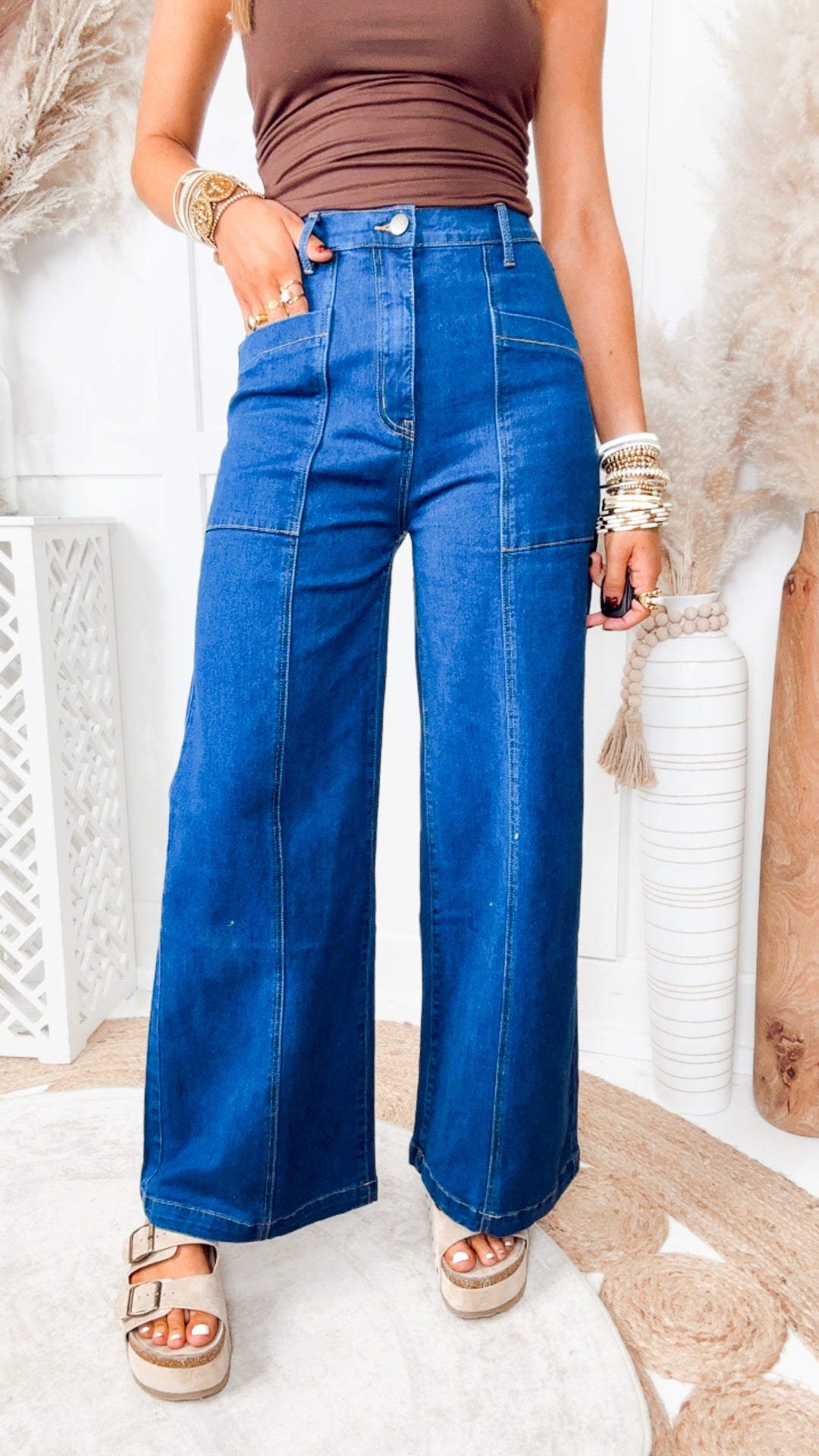 The Blue Crush Jeans-Washed Cobalt