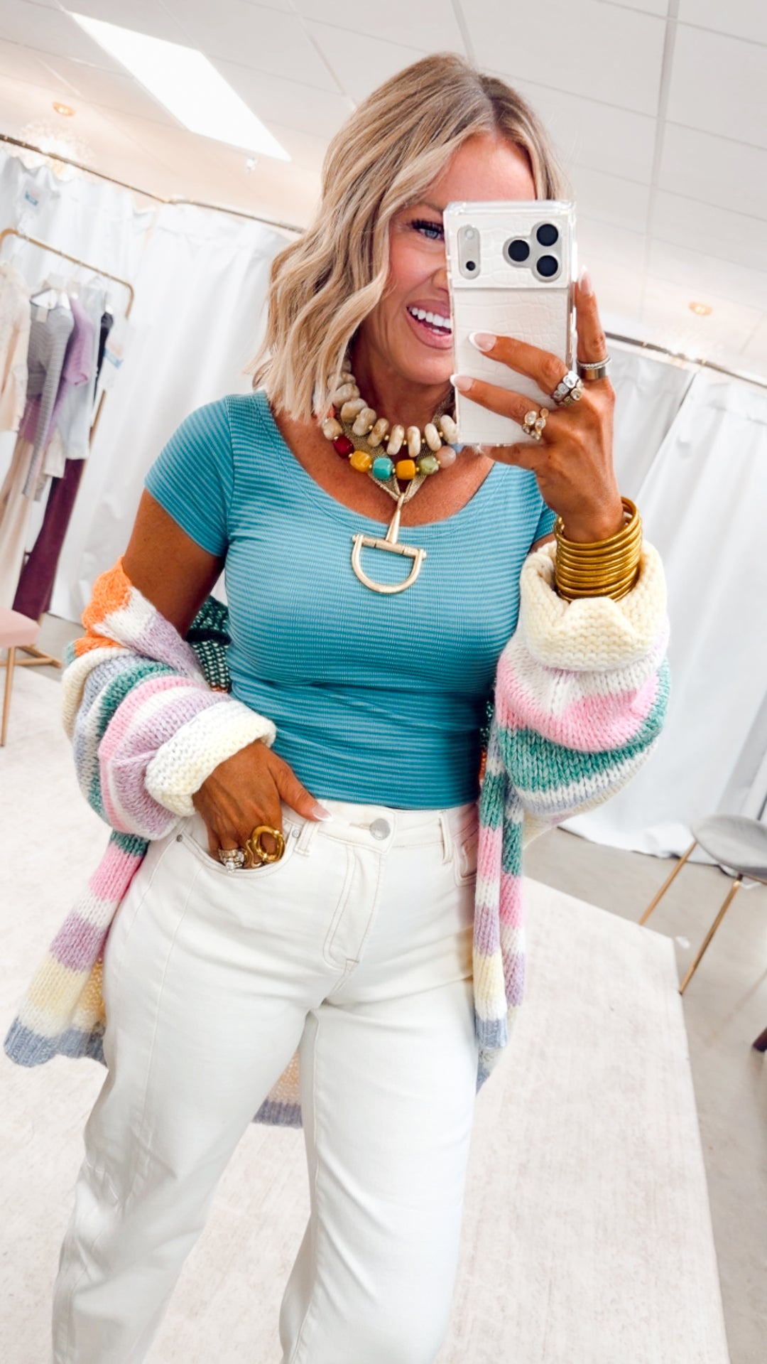 The Little Darling Reversible Top-Dusty Teal