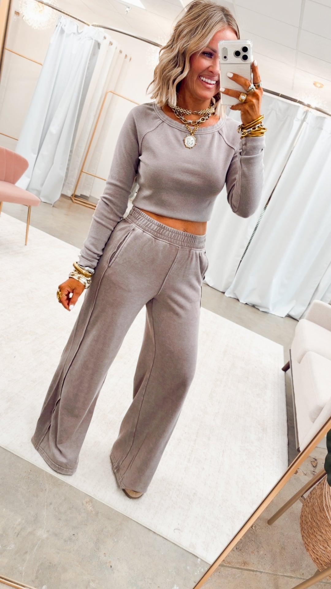 The Arabella Two Piece Set-Mocha