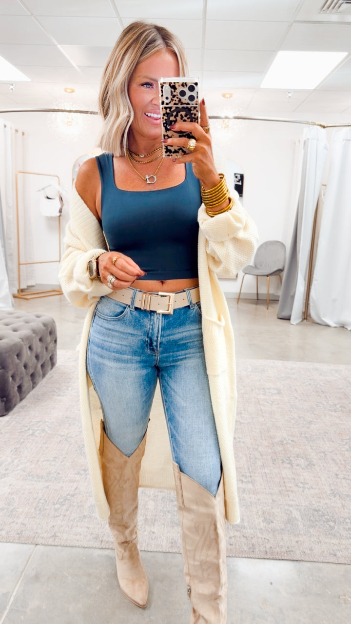 Lumi Sweater Cardigan-Cream