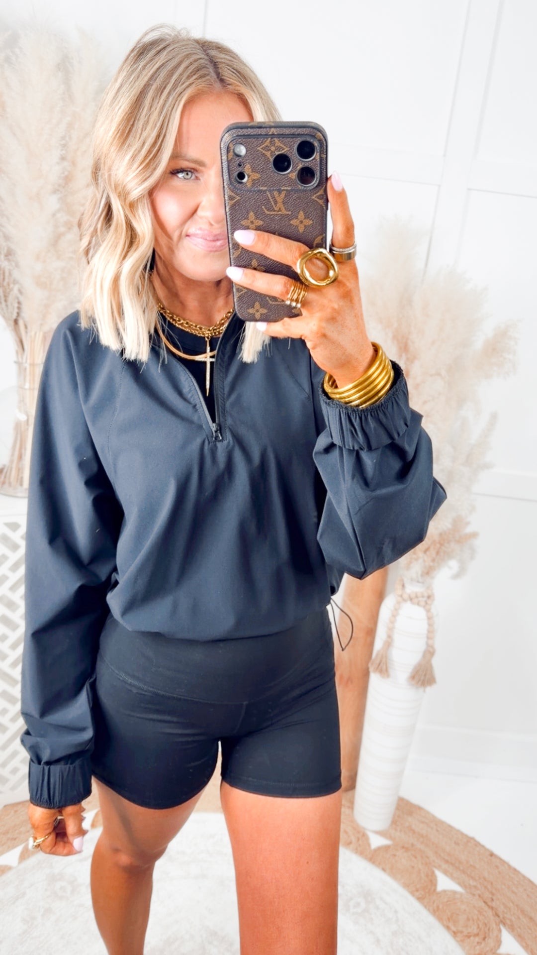 The Hot Shot Biker Shorts-Black