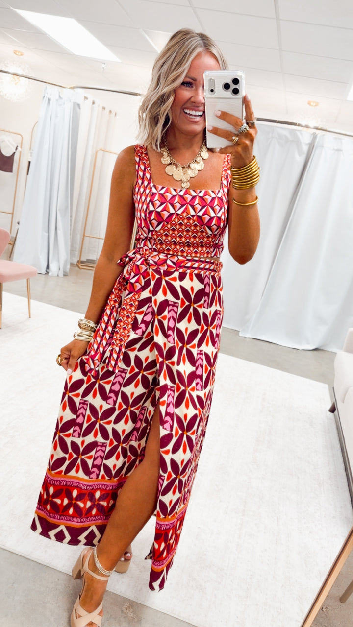 The Montego Wrap Skirt Set
