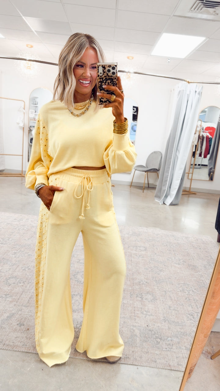 The Paloma Plush Set-Mellow Yellow