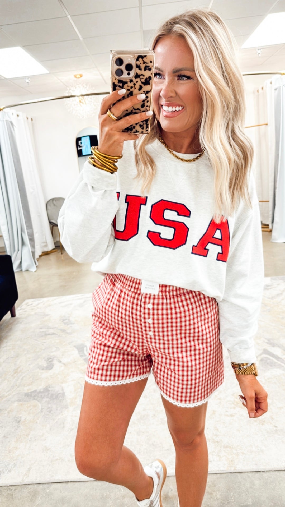 The Gingham Lounge Shorts