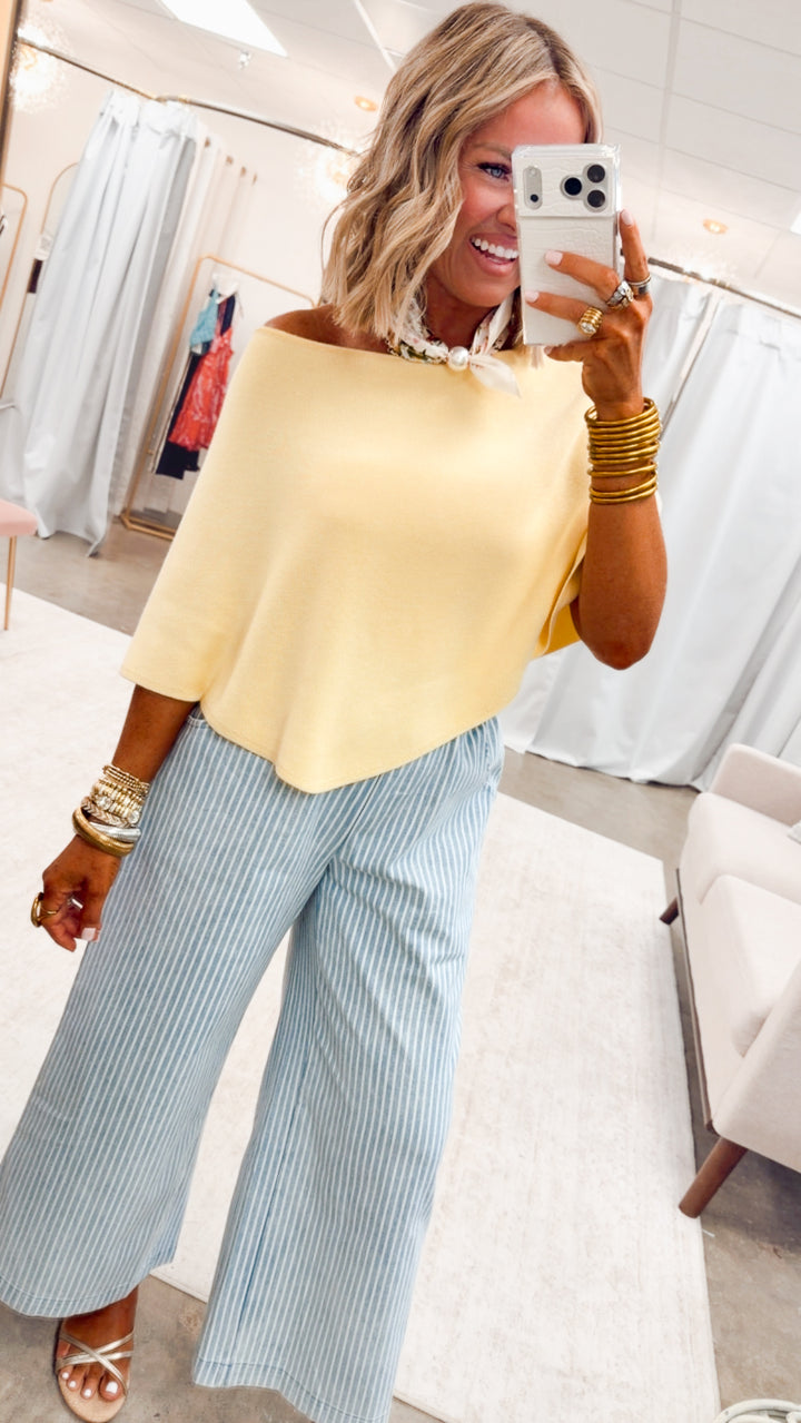 The Gretchen Poncho Top-Butter