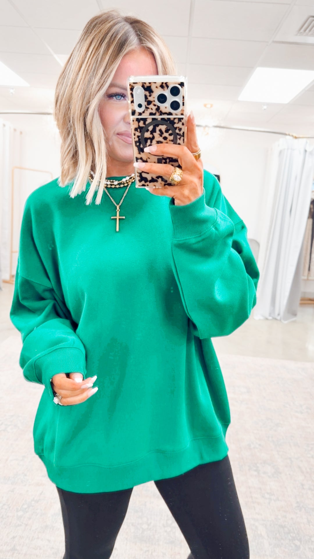 The Classic Crew Pullover-Forest