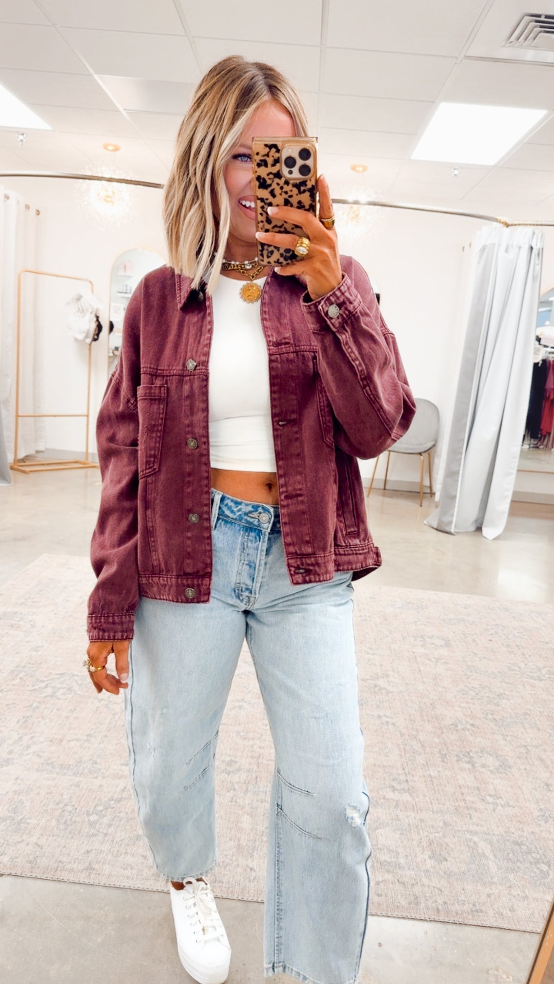 Oak Ridge Denim Jacket-Cherry Lacquer