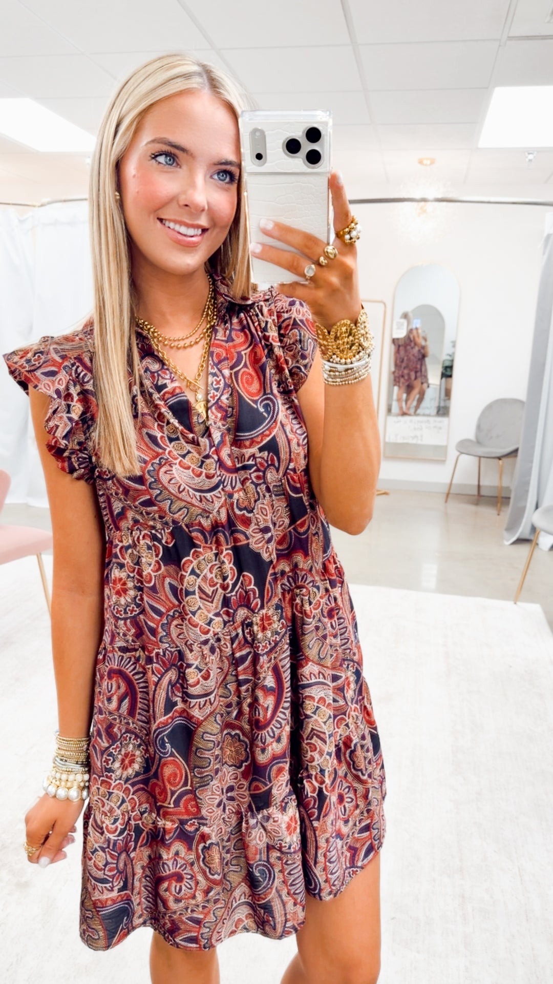 The Hazelwood Tiered Mini Dress