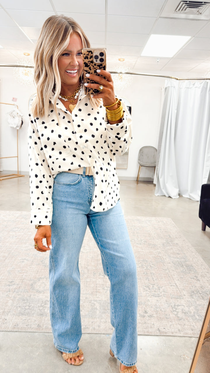 Classic Polka Dot Blouse