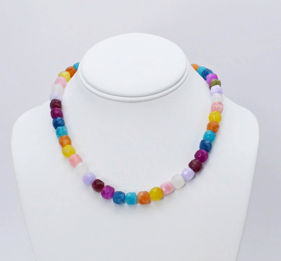 Girly Pop Gemstone Necklace