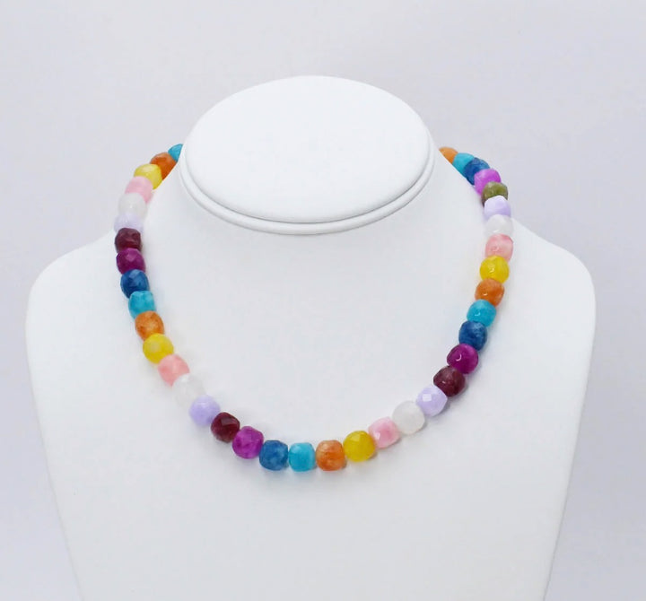 Girly Pop Gemstone Necklace