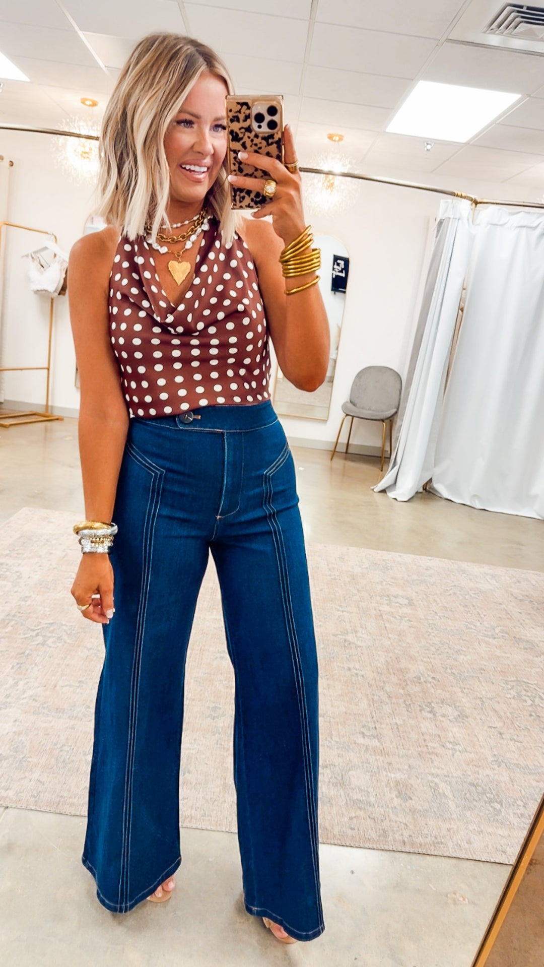 Katherine High Waisted Wide Leg Jean