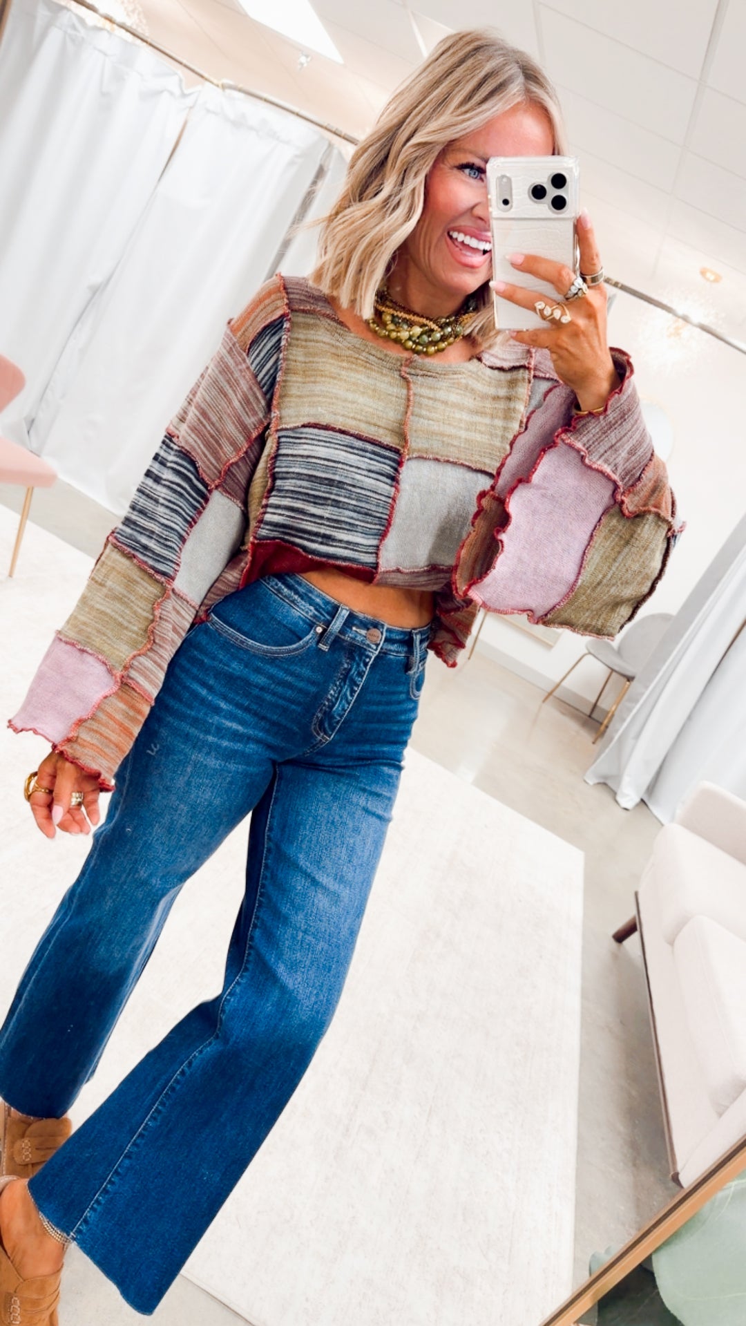 The Fletcher Cropped Wide Leg Jean-Dark