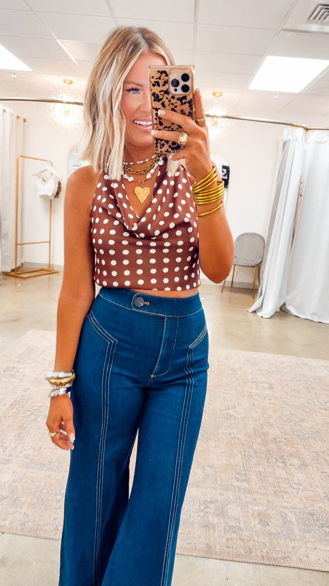 Katherine High Waisted Wide Leg Jean