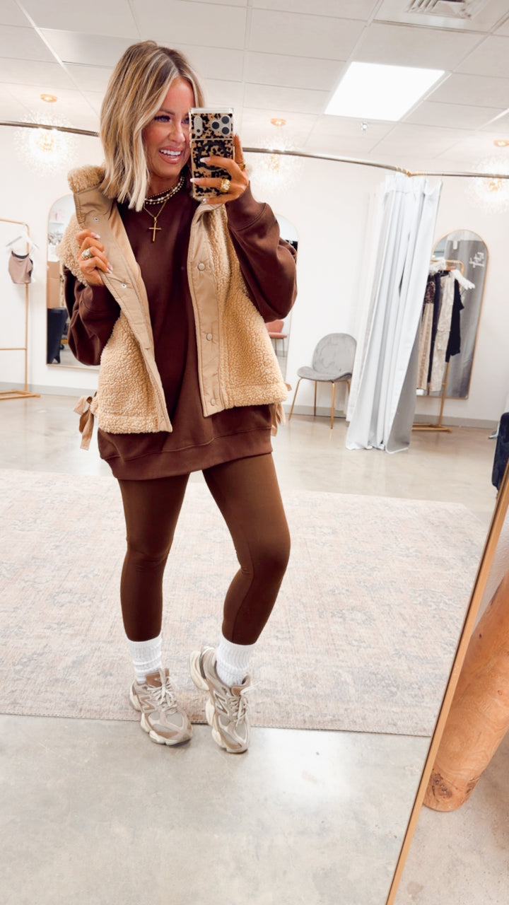 Chalet Sherpa Vest-Beige