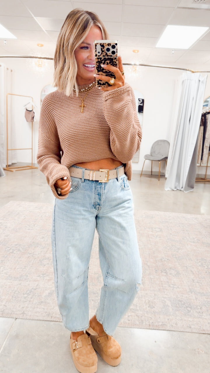 The Cozy Caramel Sweater