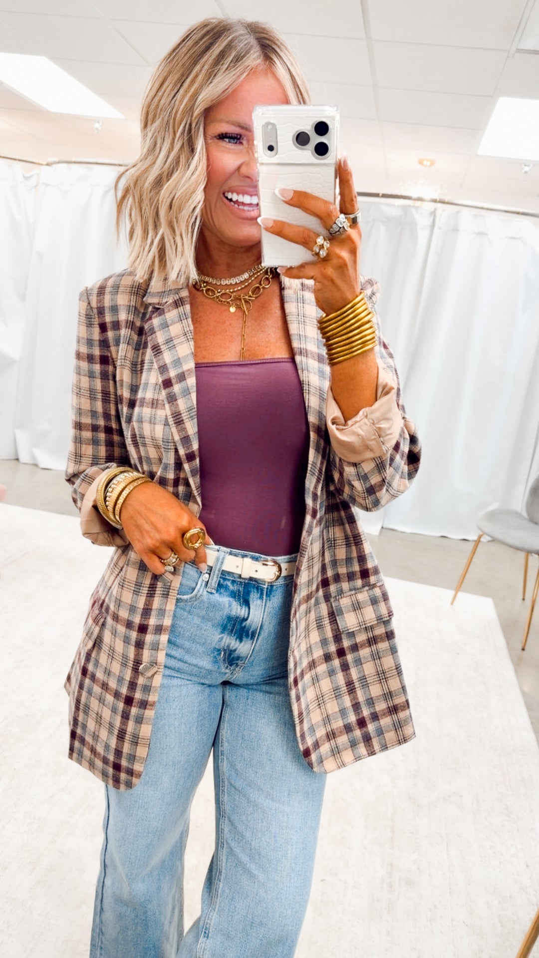The Ashford Plaid Blazer