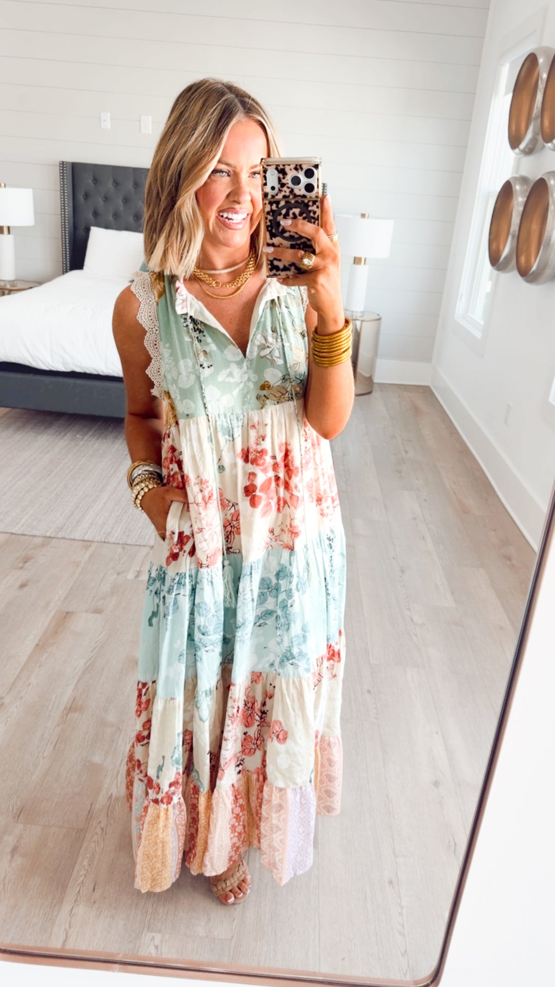 Patchwork Petal Dress