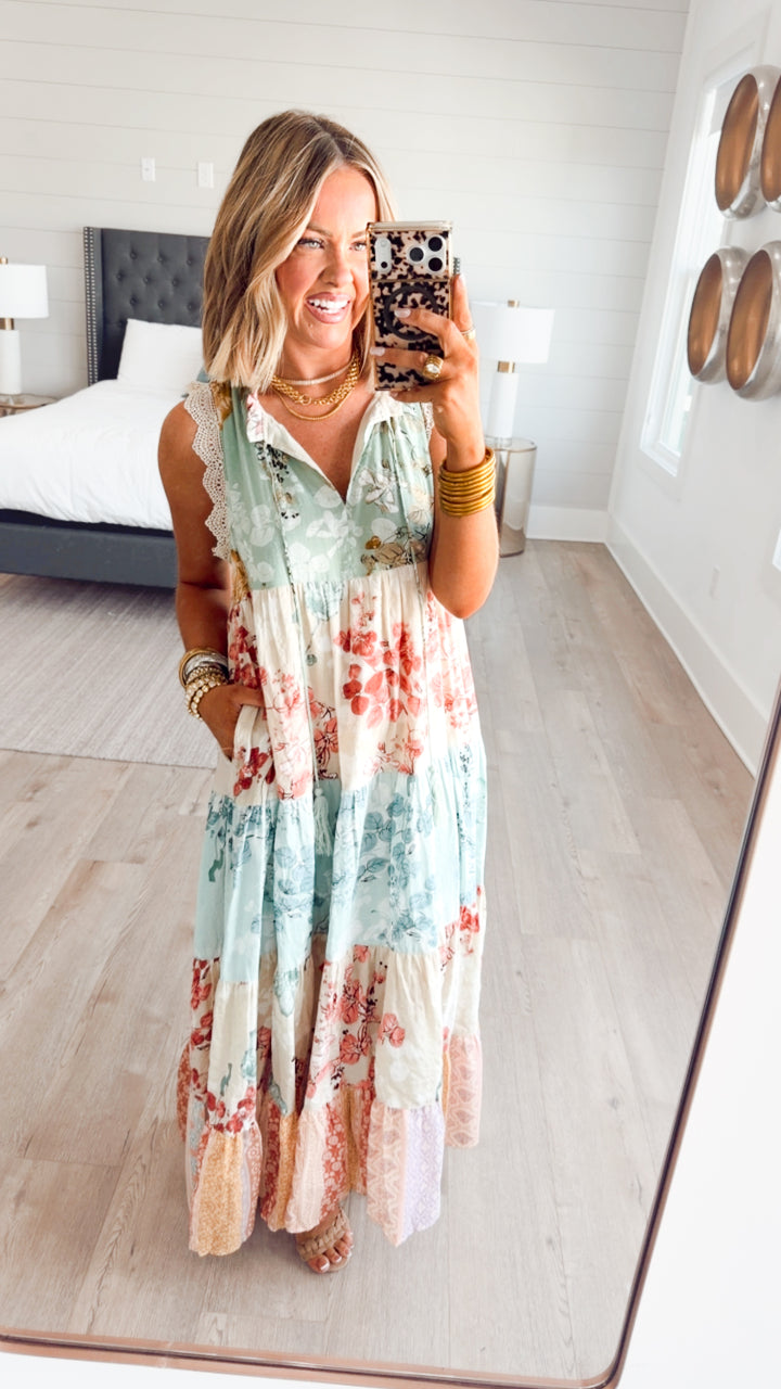 Patchwork Petal Dress