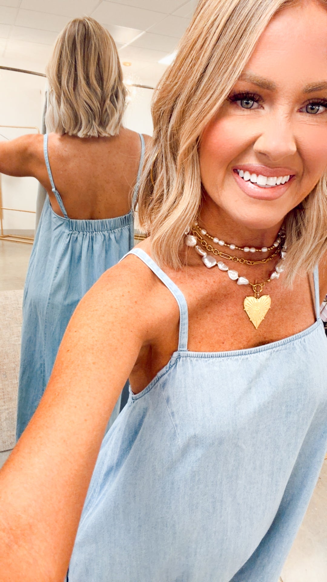 Cheyenne Denim Maxi Dress