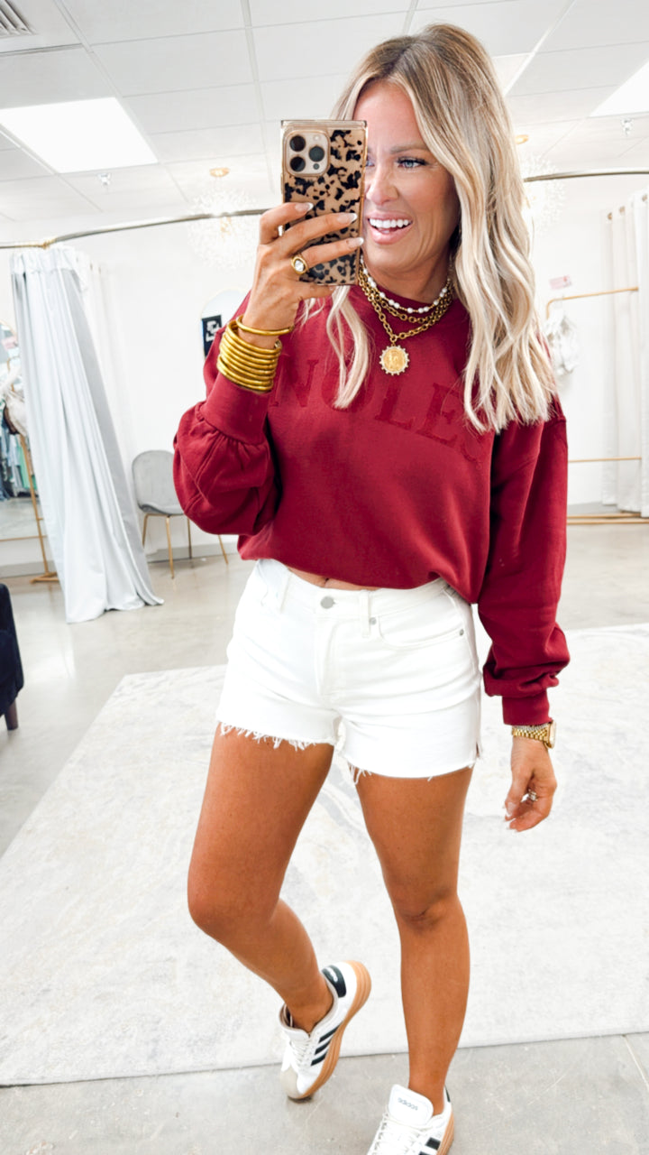 Noles Pullover-Garnet