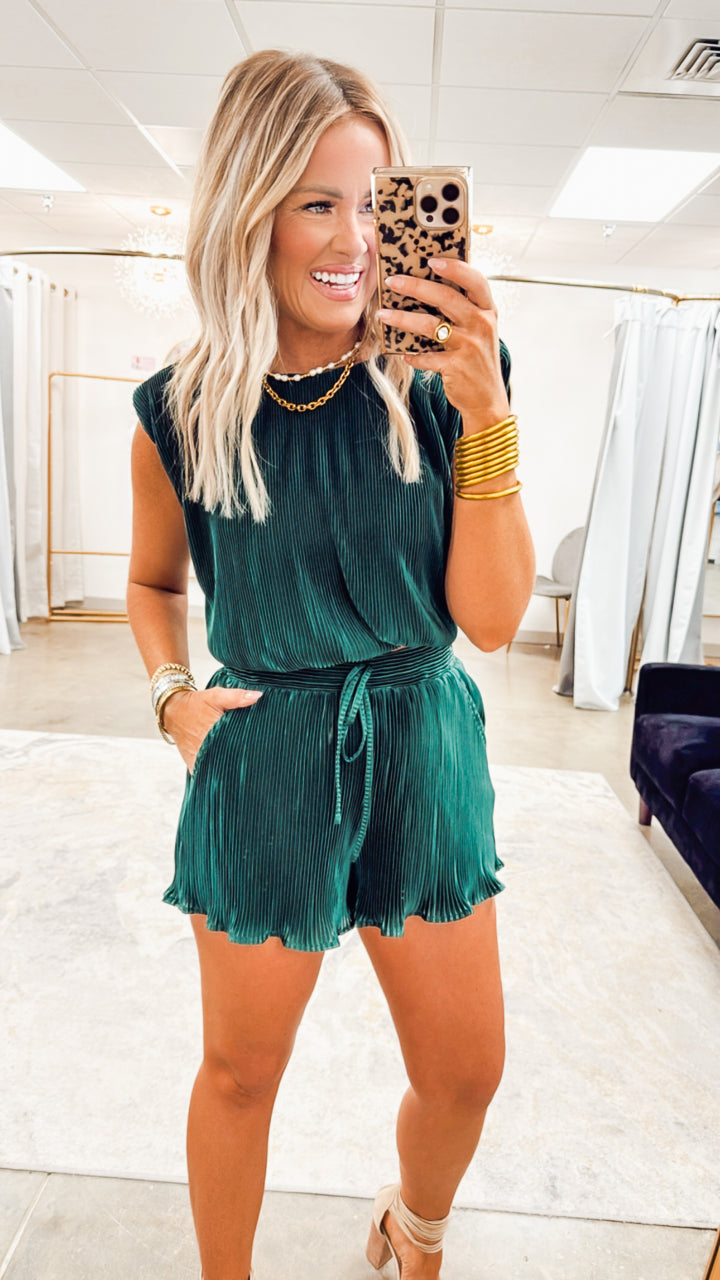 Sweet Escape Top & Shorts Set Green