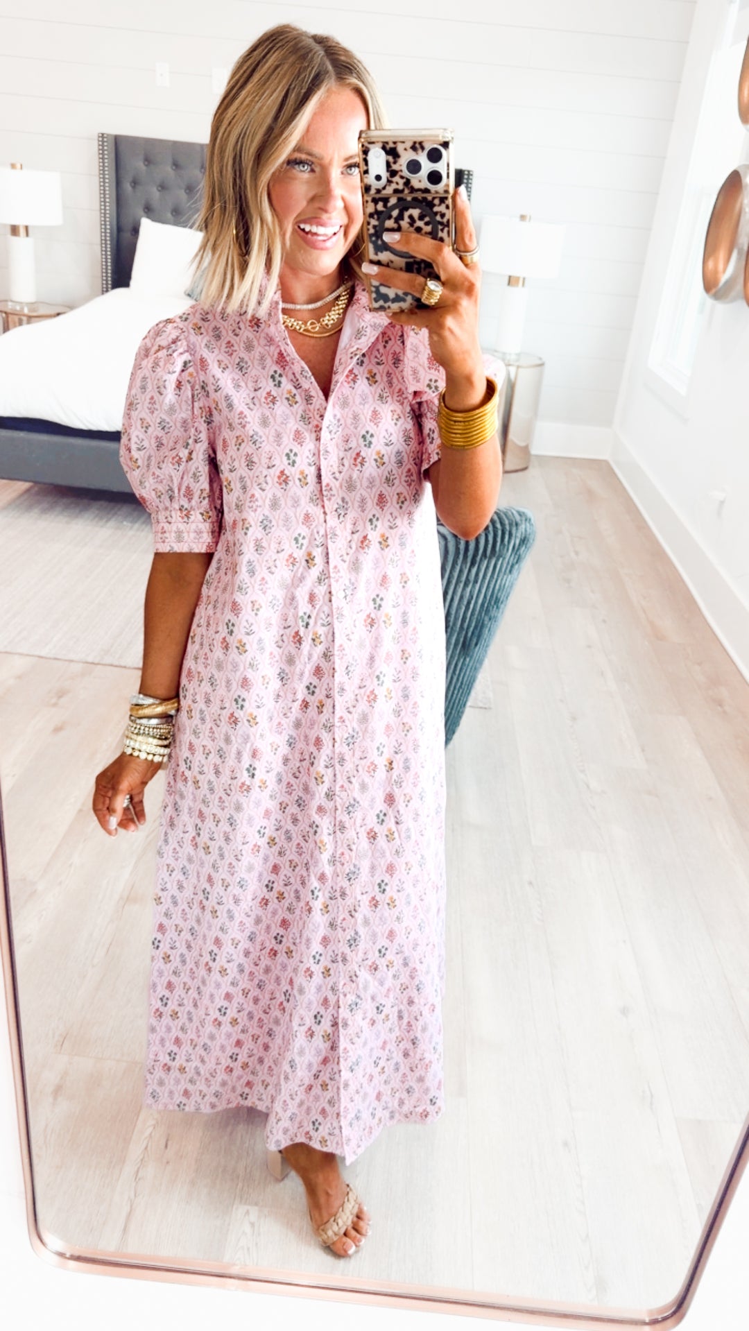 The Camellia Floral Midi Dress