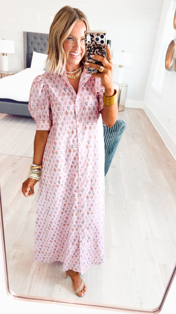 The Camellia Floral Midi Dress