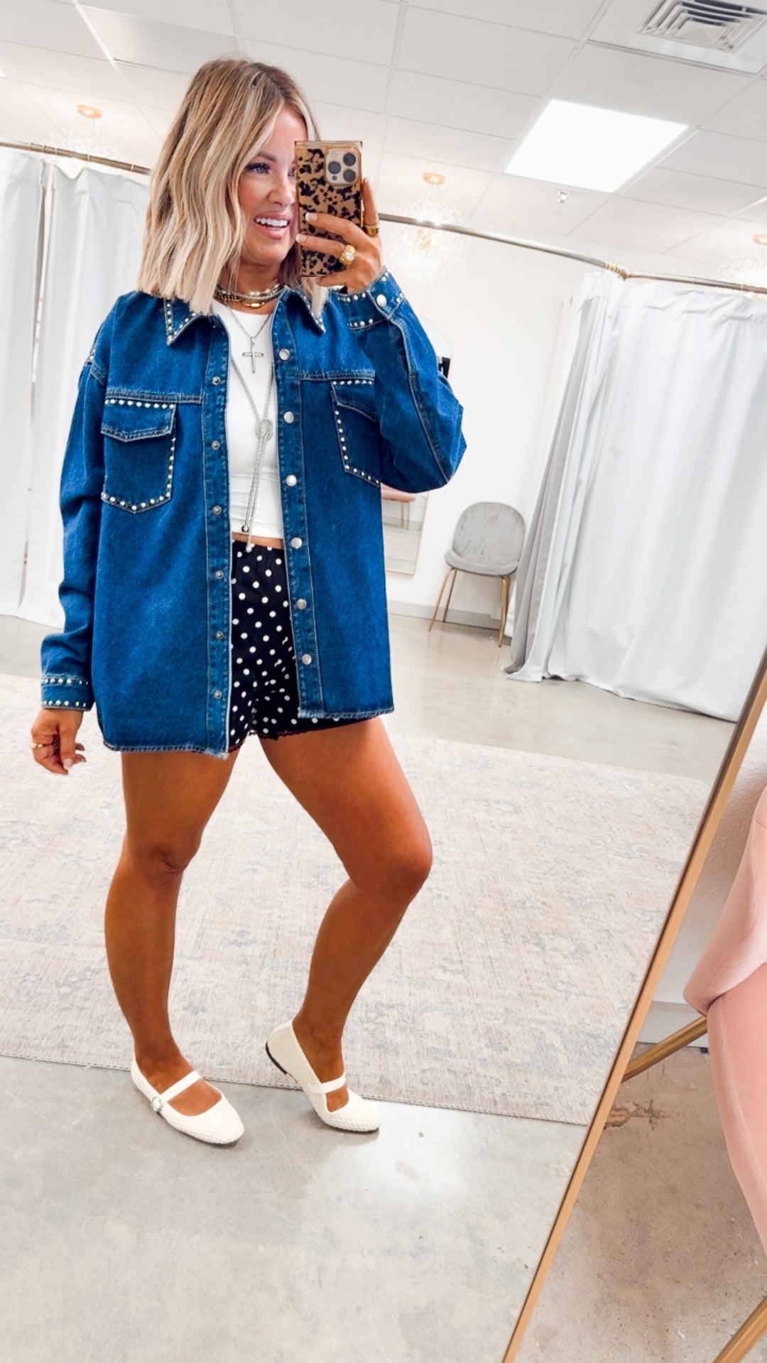 Savannah Studded Denim Jacket