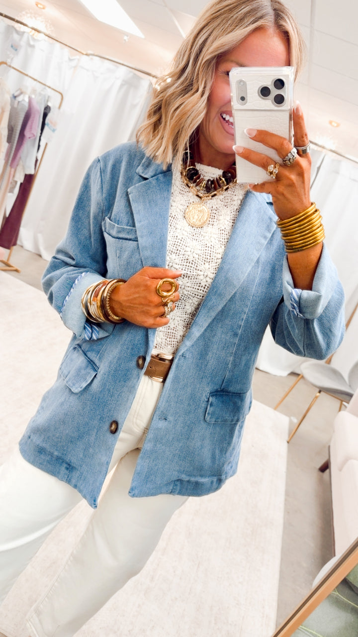 The Aria Floral Crochet Top-Cream